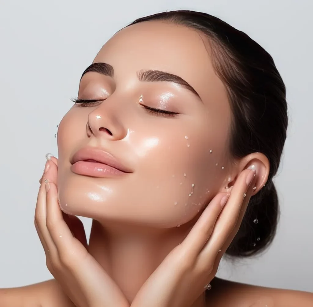 Woman with perfect smooth glowing skin after Medical Grade Skincare at San Mateo, CA