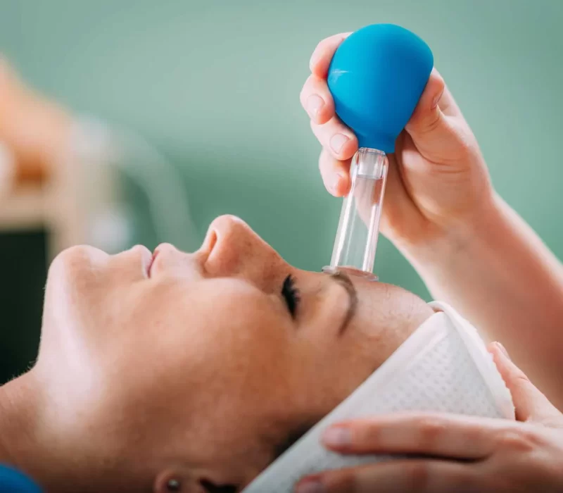 Woman getting Therapy Session at The Space Aesthetics in San Mateo, CA