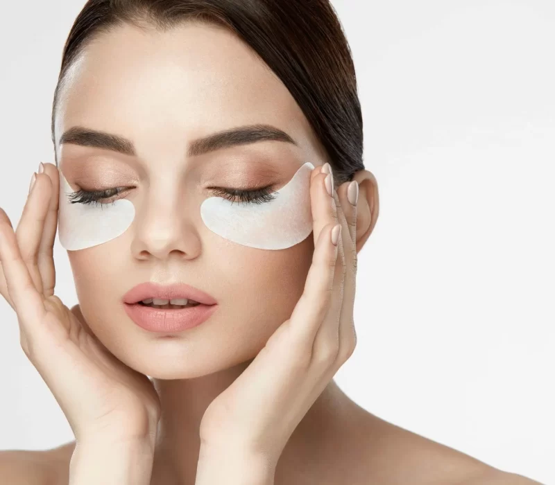 Lady with eyelash extensions at the space aesthetics in sana mateo, ca